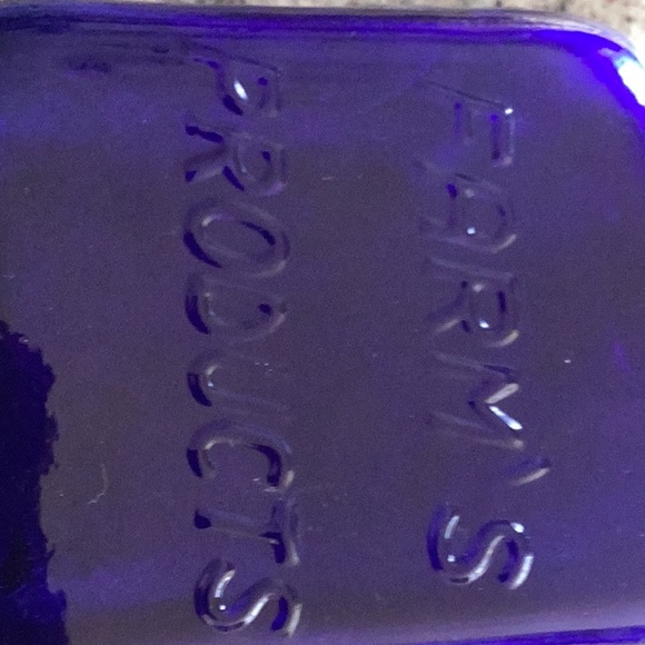 2 Cobalt Blue Italian Jars
